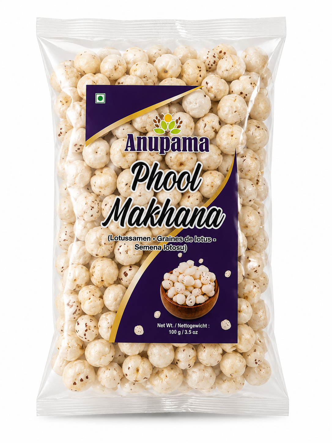 Heera/Anupama Phool Makhana (Popped Lotus Seeds) 100g