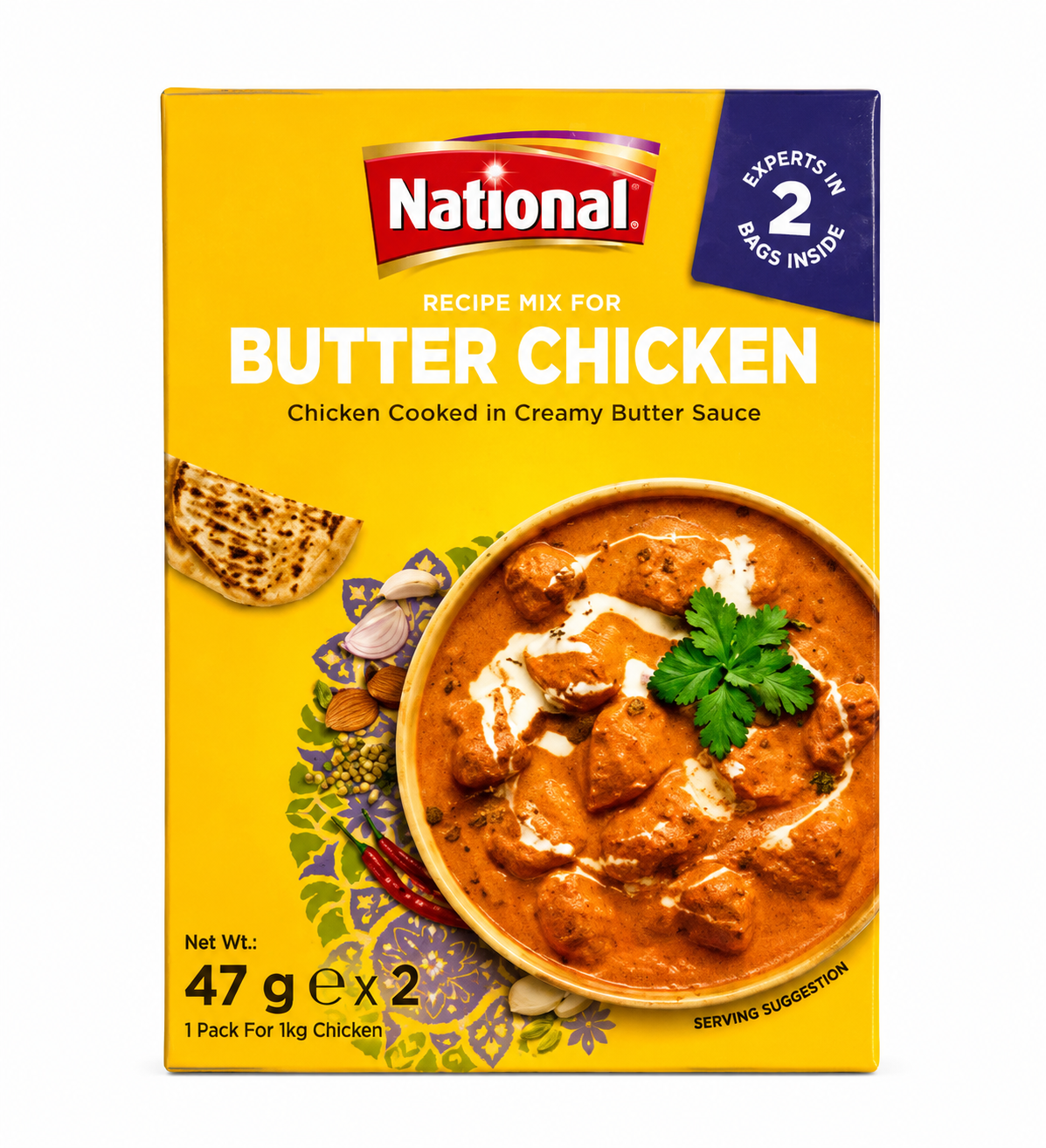 National Butter Chicken 47g x 2