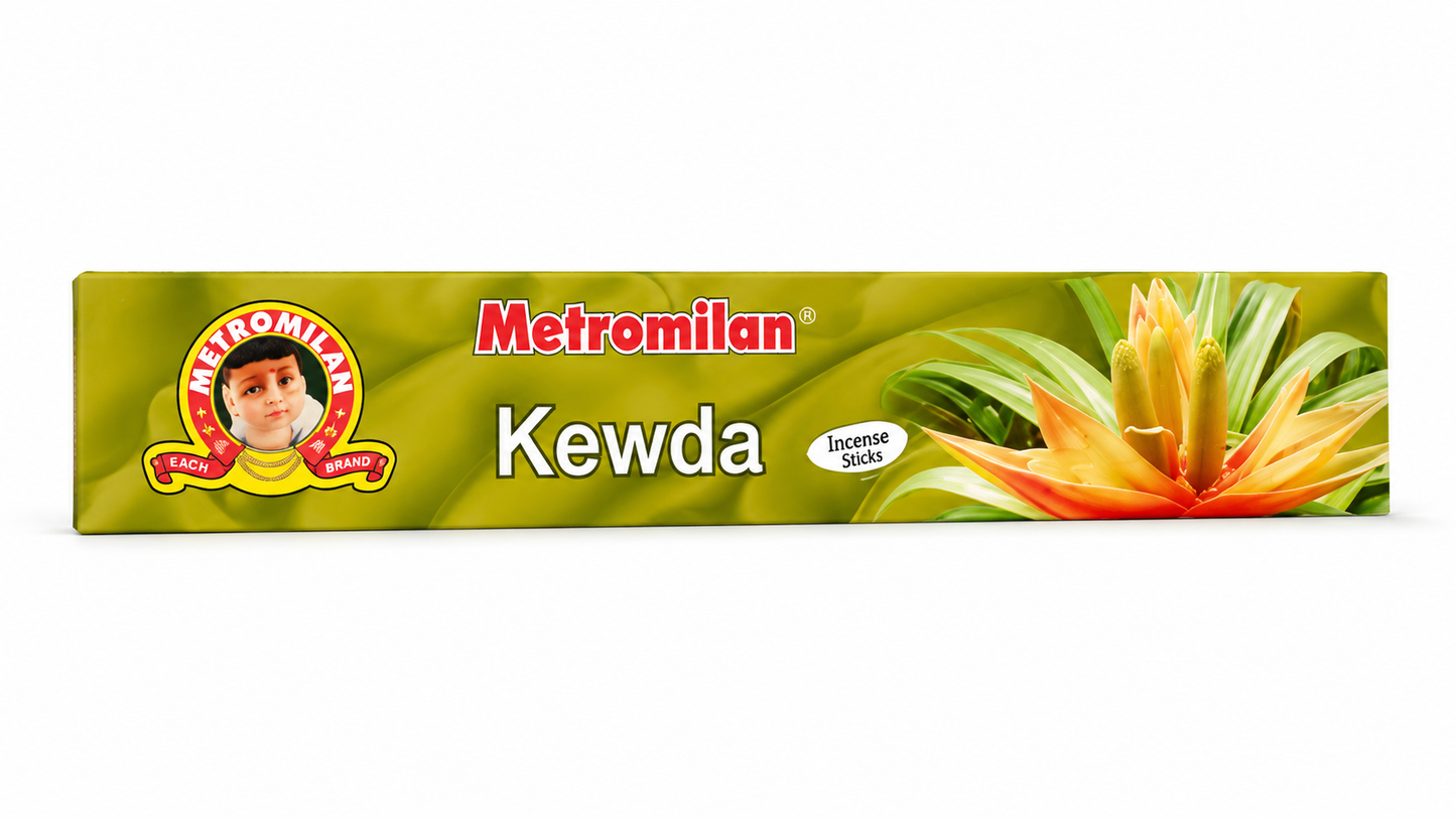 Metromilan Agarbatti Kewda 18 Sticks