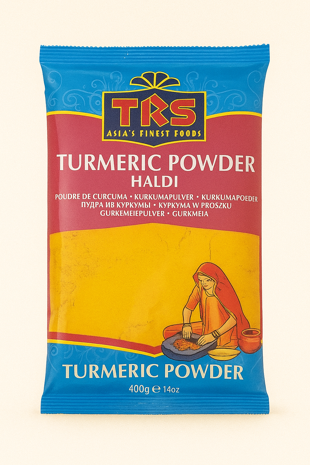 TRS Turmeric Powder 400g – Pure Haldi for Cooking & Health
