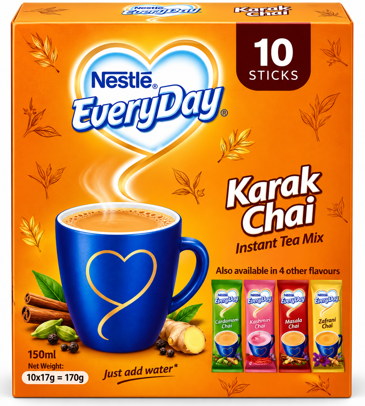 Nestle EveryDay Karak Chai 10 Sticks 170g