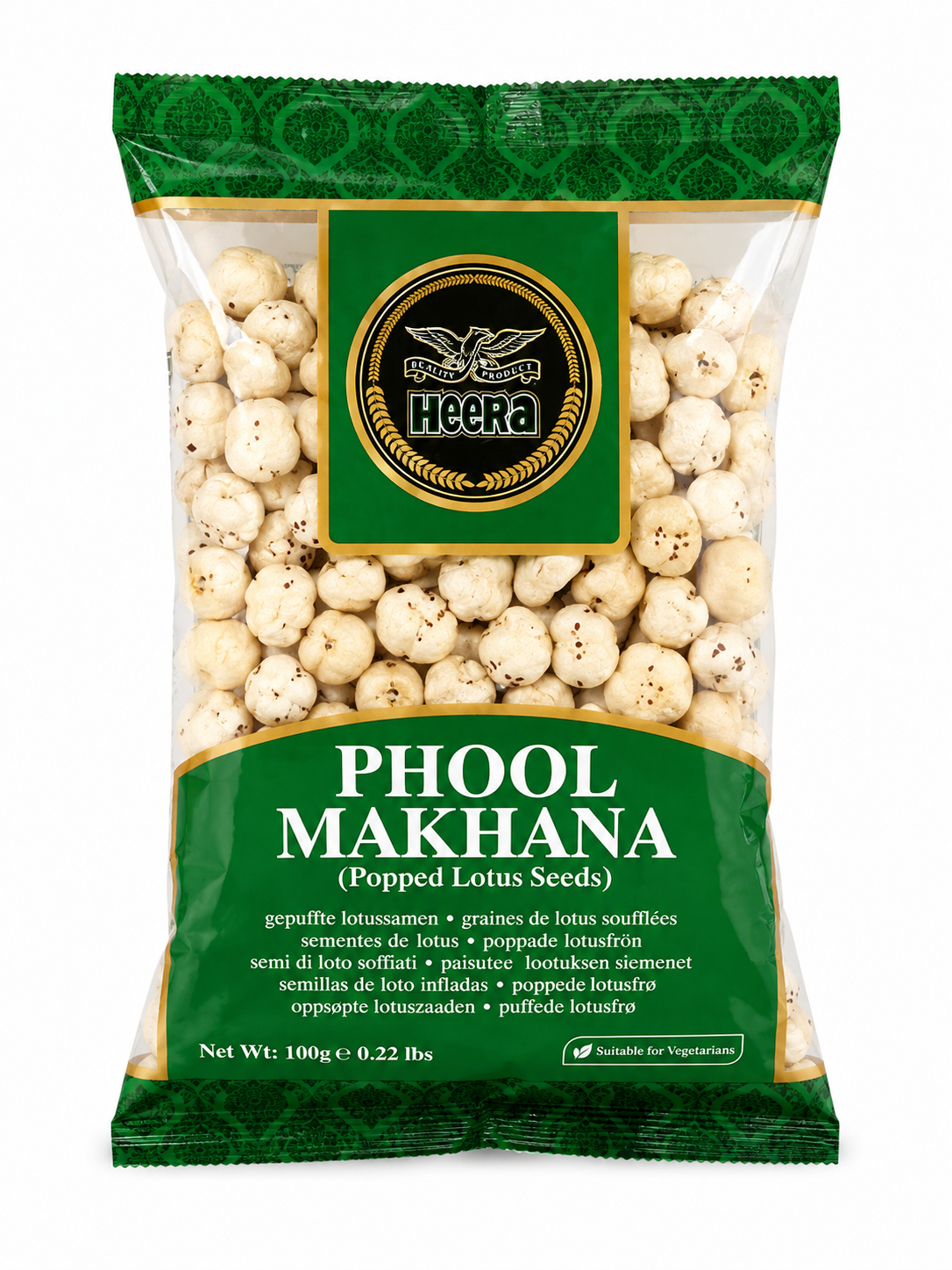 Heera Phool Makhana (Popped Lotus Seeds) 100g