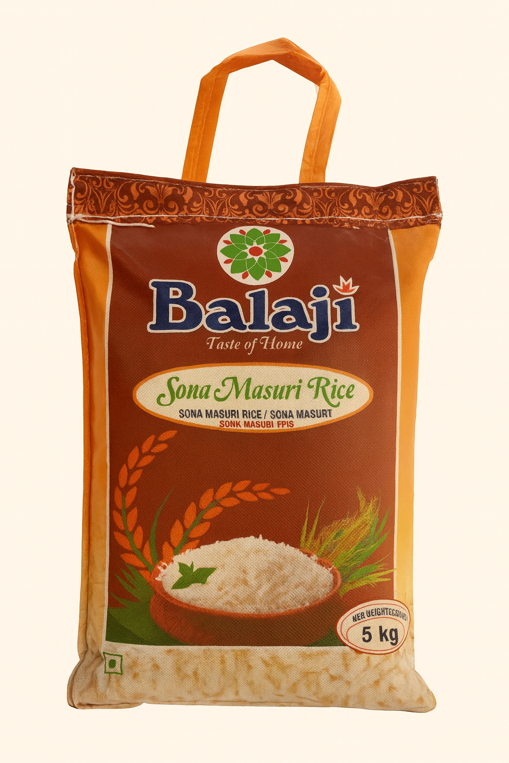 Balaji Sona Masuri Rice 5 kg – Buy Online Authentic South Indian Everyday Rice for Idli, Dosa and Family Meals