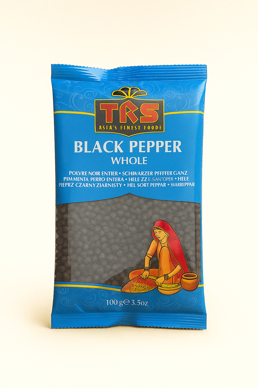 TRS Black Pepper Whole 100g – Premium Kali Mirch for Indian Cooking