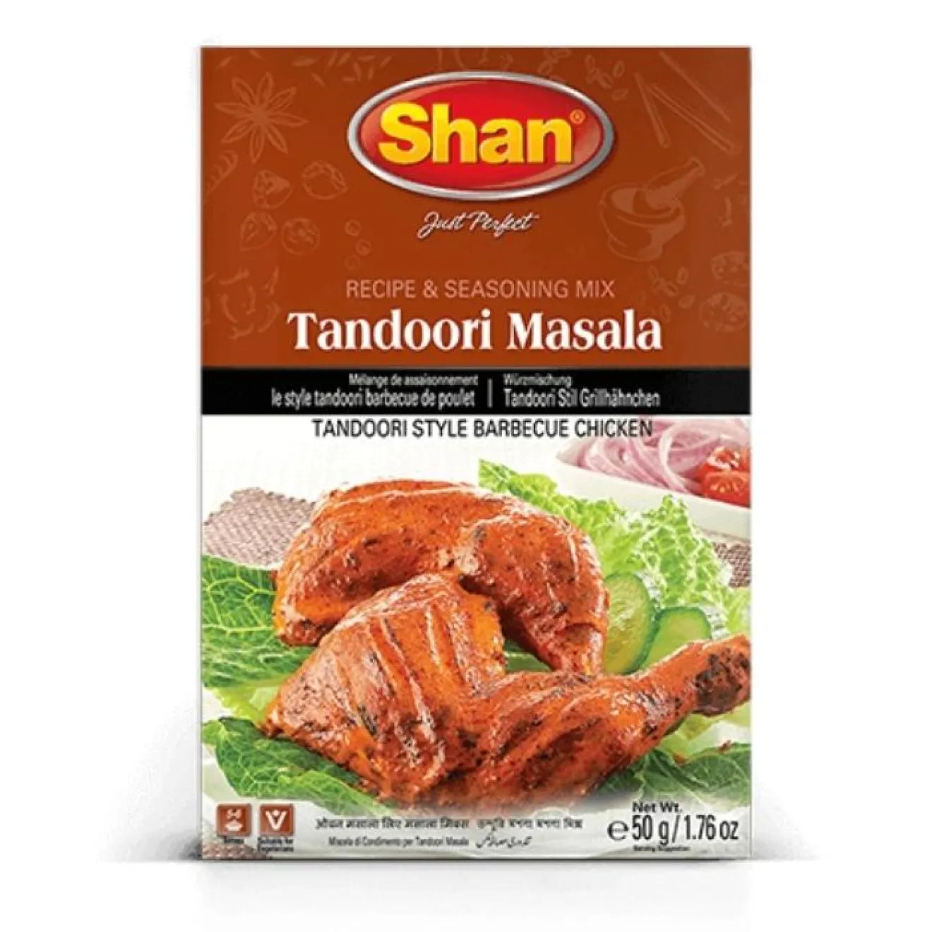 Shan Tandoori Masala 50 g – Buy Online Authentic Indian Spice Mix for Tandoori Chicken and BBQ