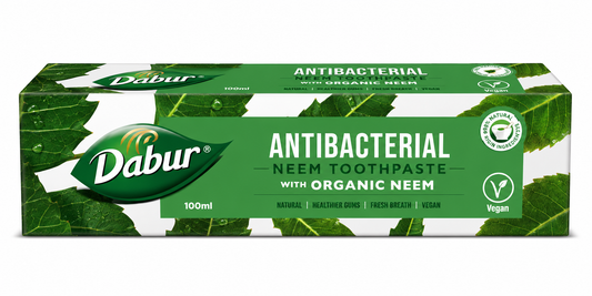 Dabur Antibacterial Neem Toothpaste with organic Neem 100ml