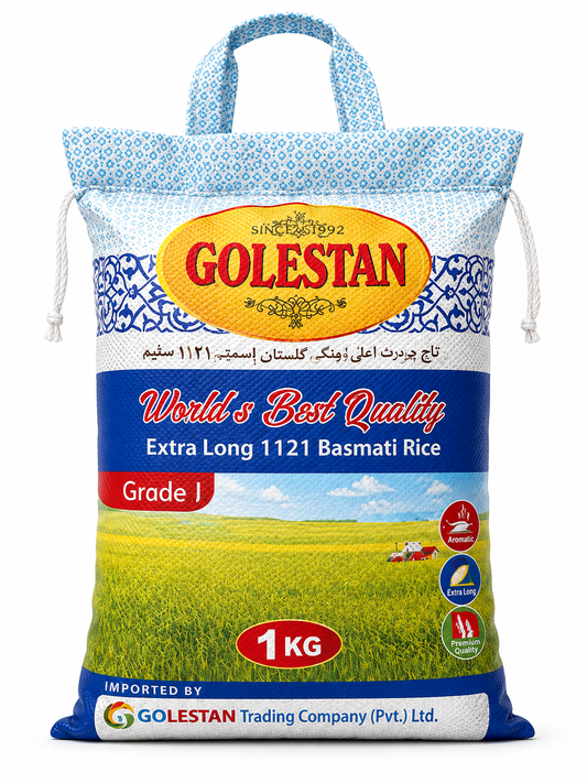 Golestan Extra Long 1121 Basmati Rice 1kg