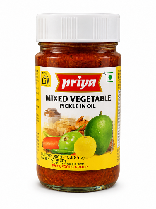 Priya Mixed Vegetable Pickle 300g
