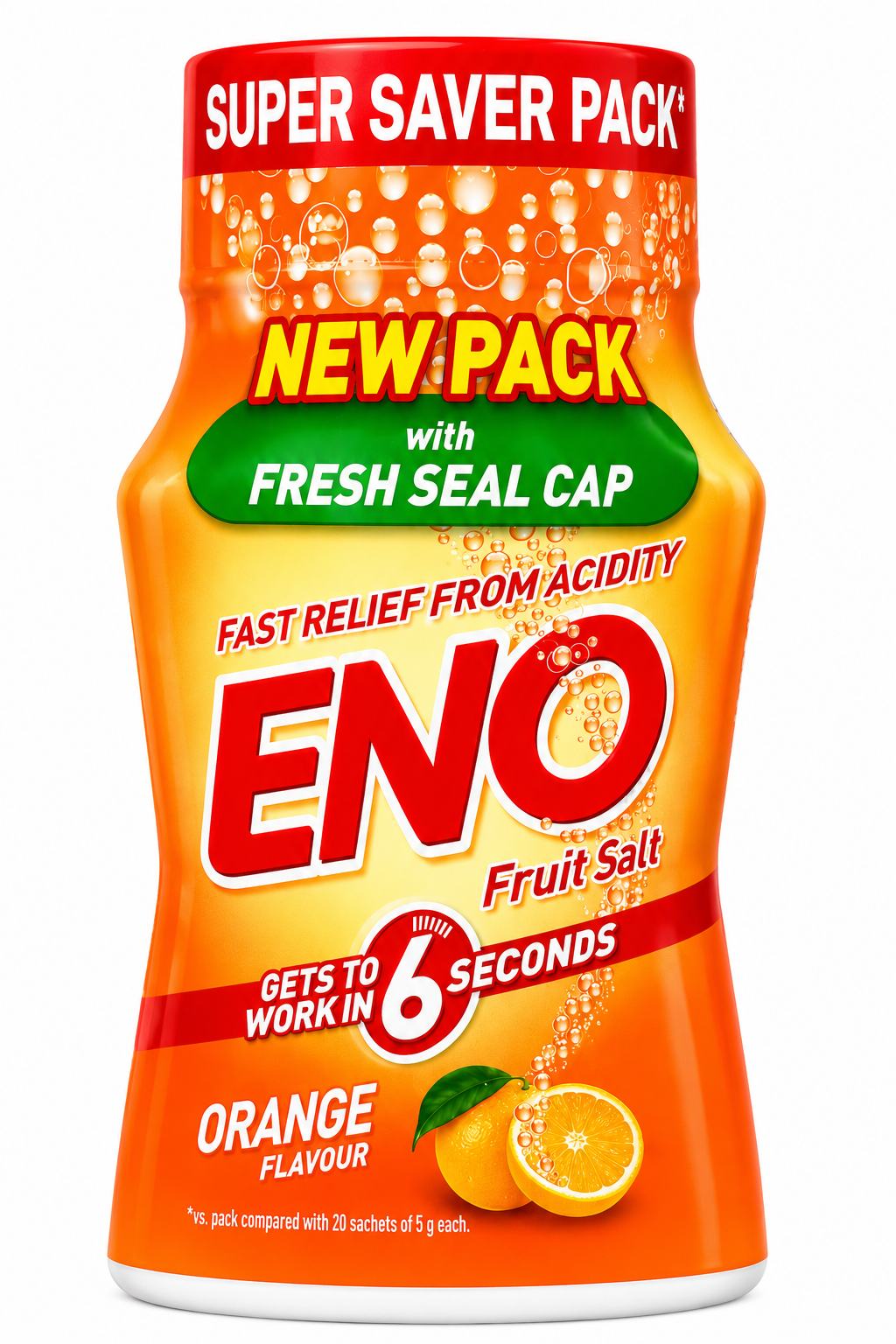 ENO Fruit Salt Orange Flavour 100g