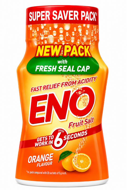 ENO Fruit Salt Orange Flavour 100g