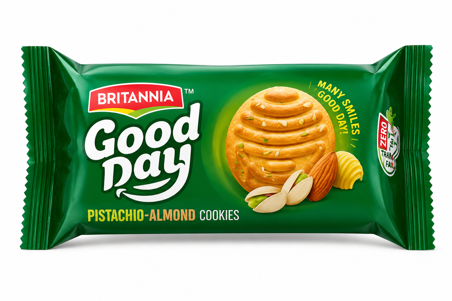 Britannia Good Day Pistachio-Almond Cookies 75g
