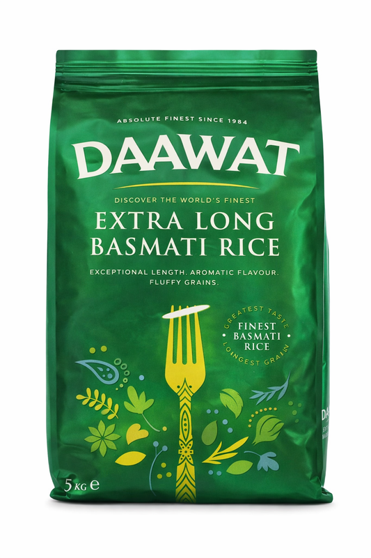 Daawat Extra Long Basmati Rice 5kg  – Premium Long-Grain Rice