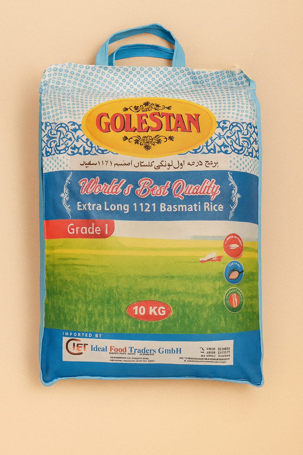 Golestan - 10kg Extra Long 1121 Basmati Rice