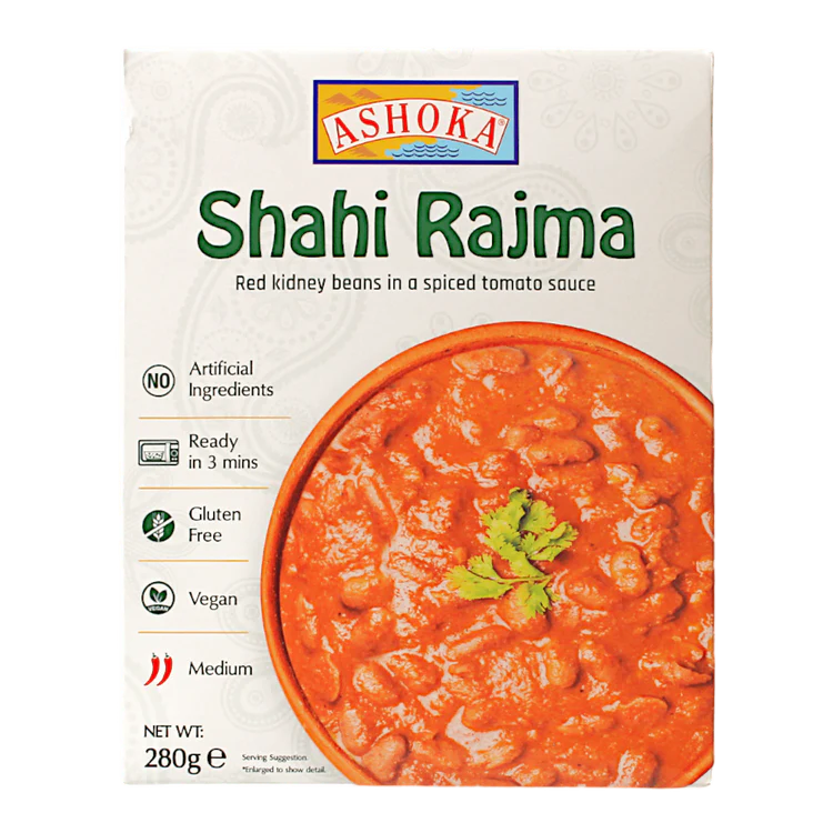 Ashoka Shahi Rajma Ready-to-Eat 280 g – Buy Online Authentic Indian Kidney Bean Curry Meal