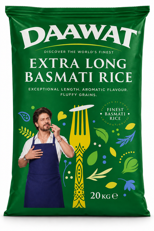 Daawat Extra Long Basmati Rice 20kg – Perfect for Biryani