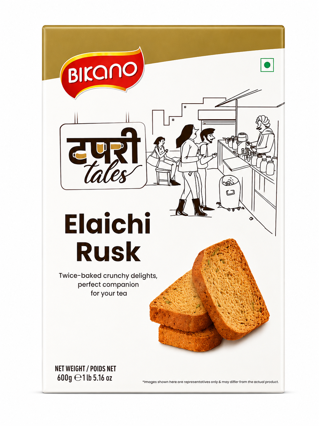 Bikano Elaichi Rusk 600g