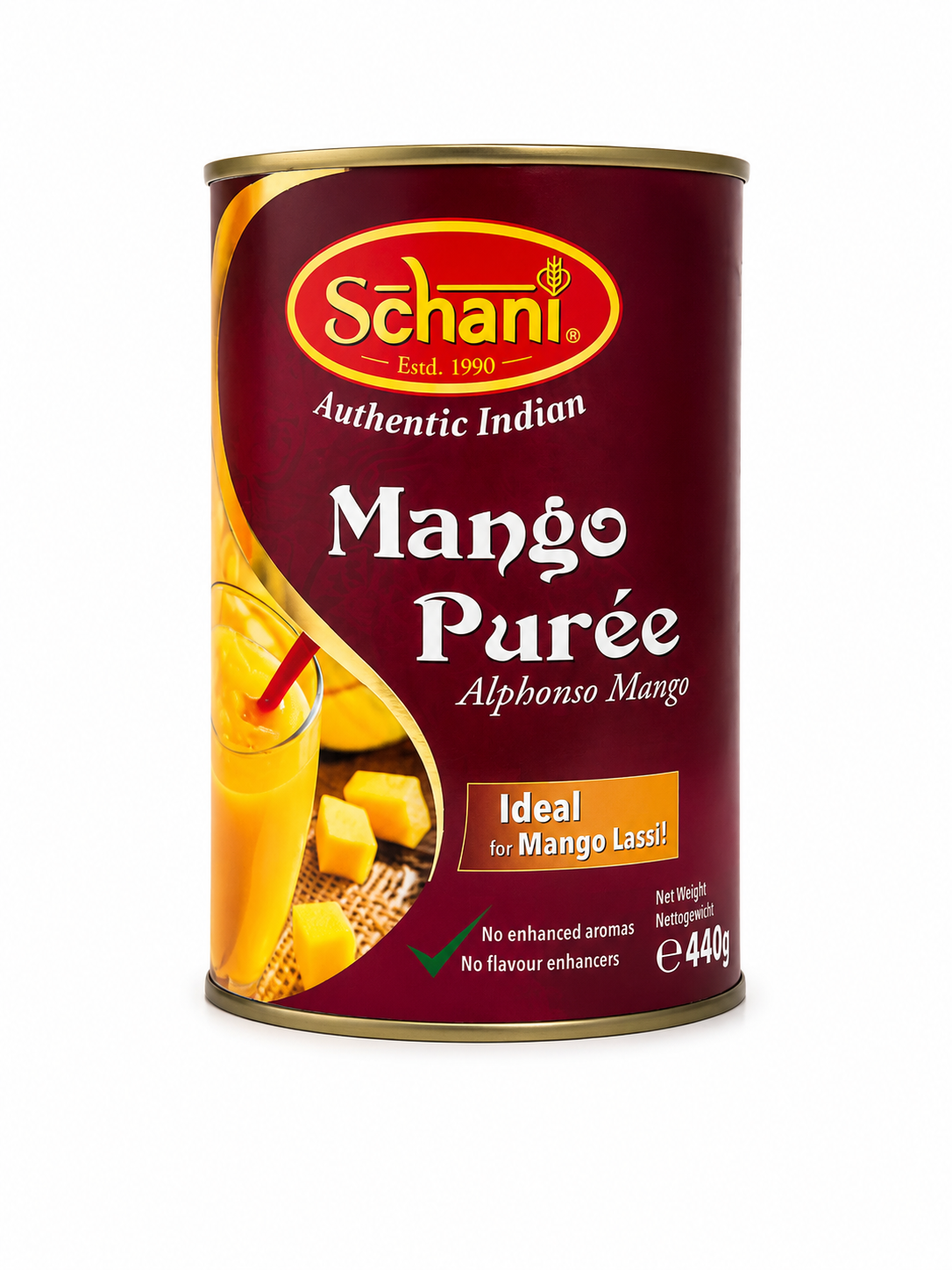 Schani Alphonso Mango Pulp (Mango Purée) 450g