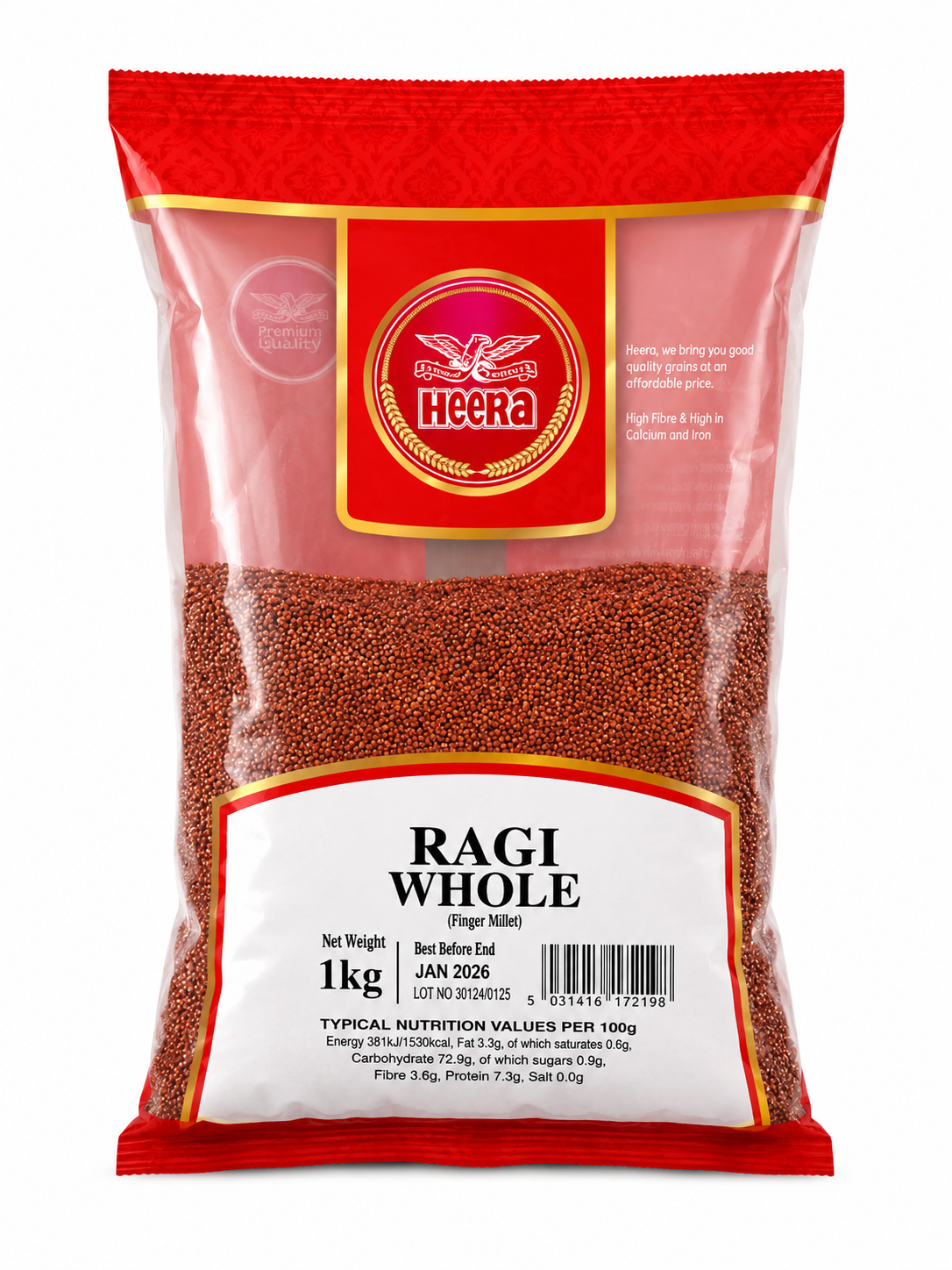 Heera Ragi Whole (Finger Millet) 1kg