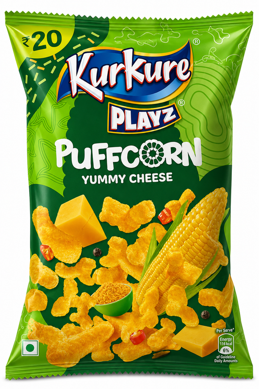 Kurkure Playz Puffs Corn Yummy Cheese 55g