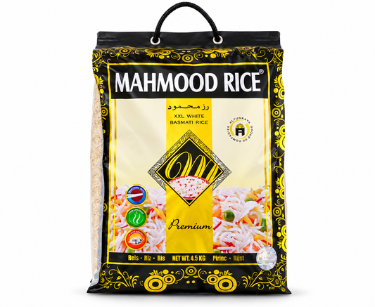 Mahmood Basmati Rice 4.5 kg – Buy Online Premium Long Grain Rice for Biryani, Pilau and Everyday Cooking