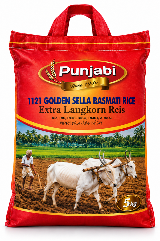 Punjabi Golden Sella Basmati Rice (1121) 5kg