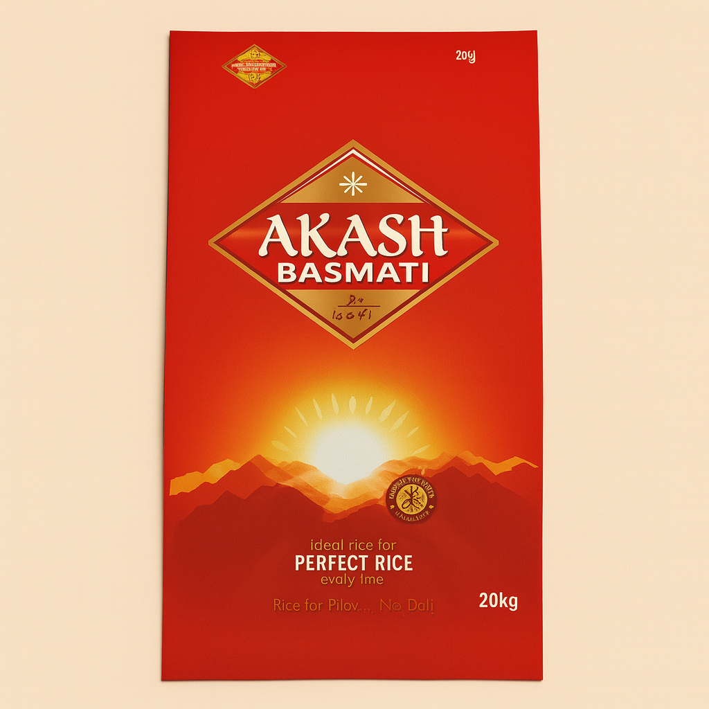 Akash Basmati Rice 20 kg – Buy Online Premium Long Grain Everyday Rice ...