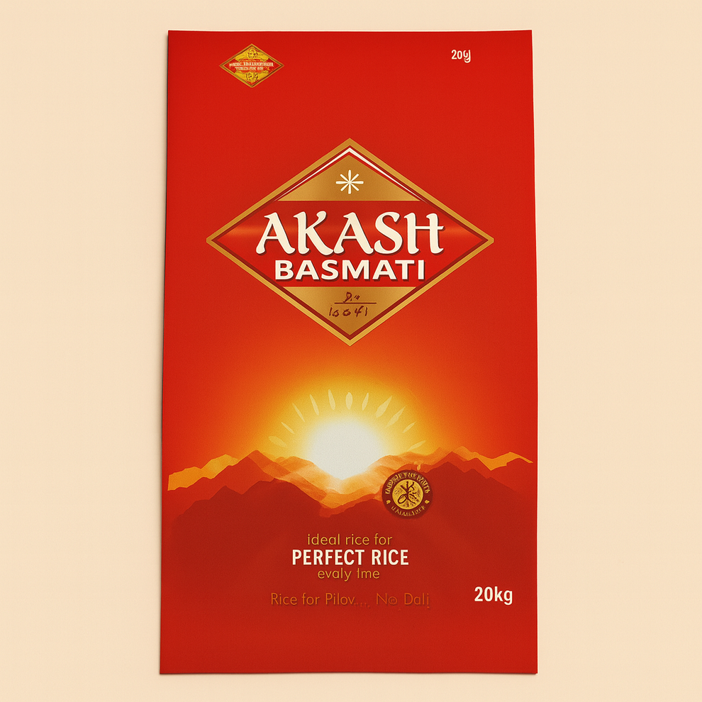 Akash Basmati Rice 20 kg – Buy Online Premium Long Grain Everyday Rice ...