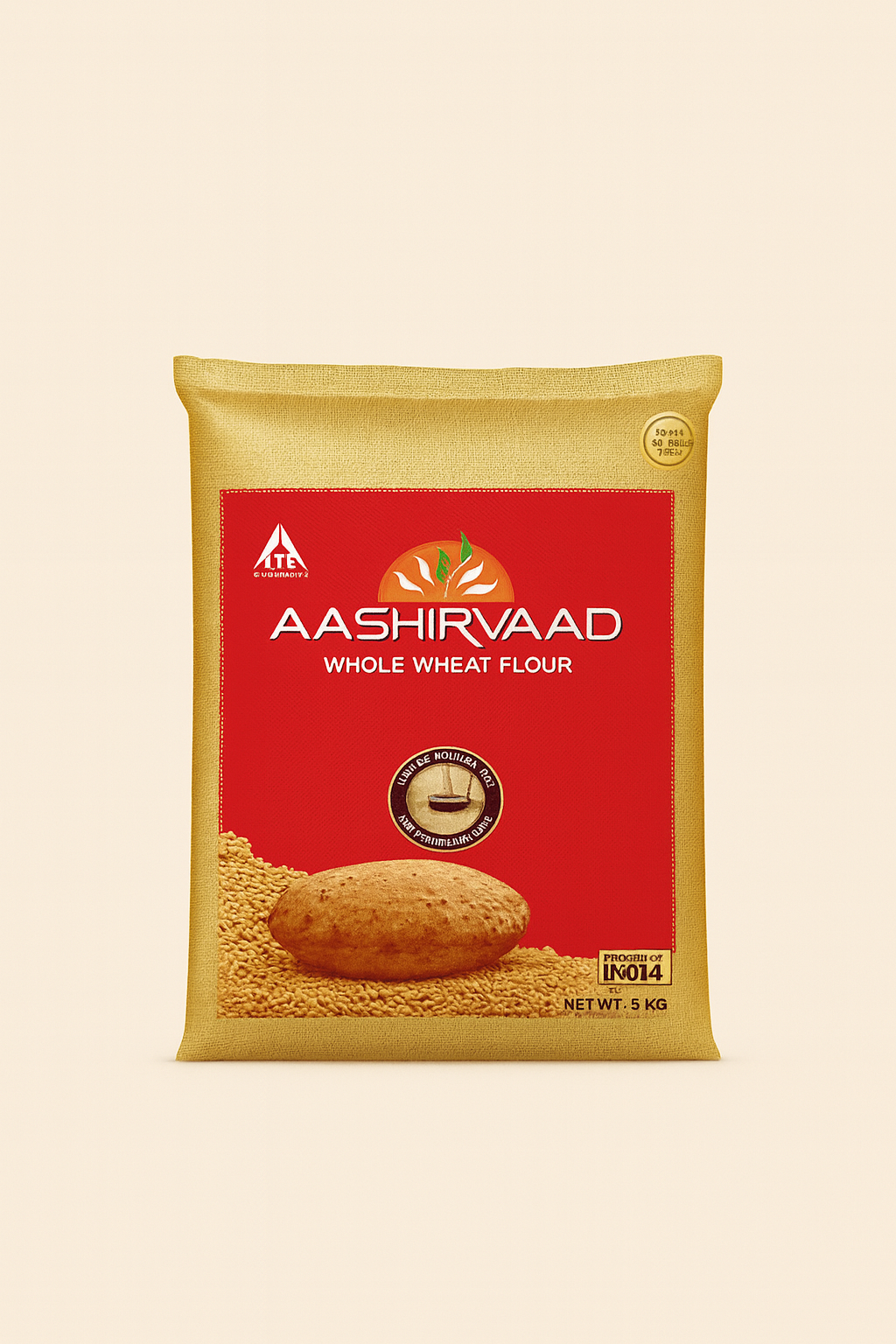 Aashirvaad Whole Wheat Atta 5 kg – Buy Online Premium Soft Roti Flour for Chapati and Paratha
