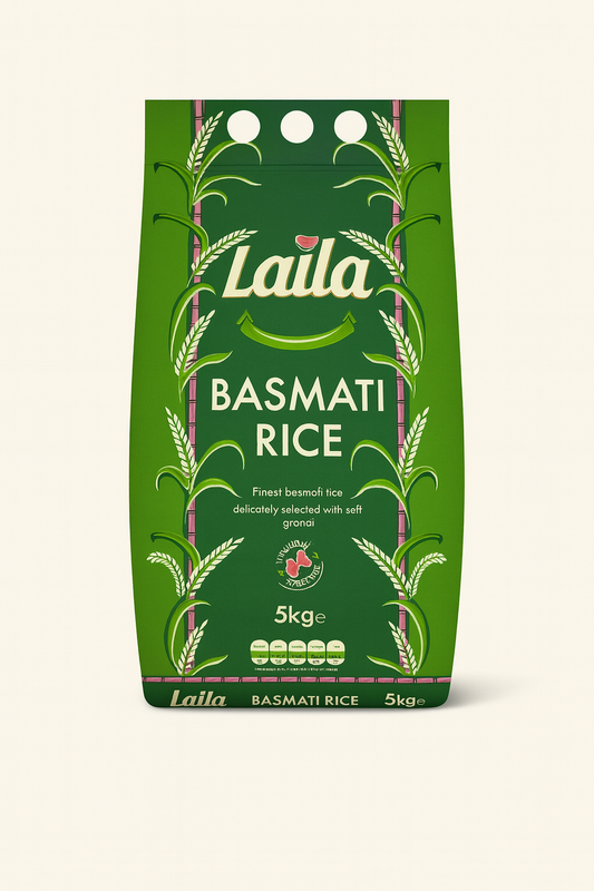 Laila Basmati Rice 5kg – Aromatic & Long-Grain