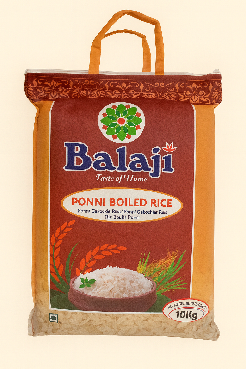 Balaji Ponni Boiled Rice 5 kg – Buy Online Authentic South Indian Parboiled Rice for Idli, Dosa and Everyday Meals