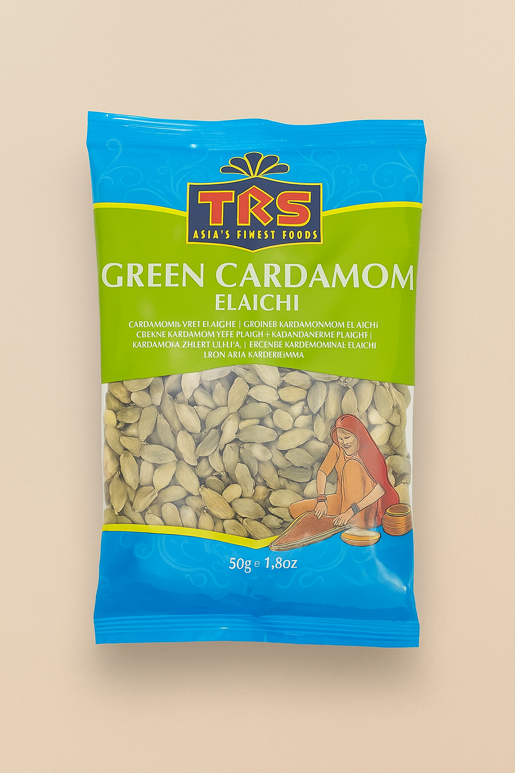 TRS Green Cardamom 50g – Premium Elaichi Pods