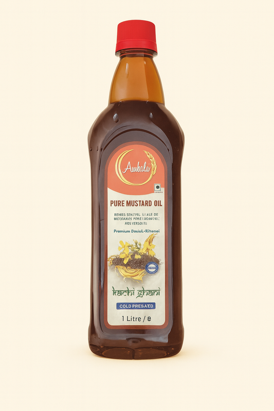 Ambala Pure Mustard Oil 1 L – Buy Online Authentic Cold-Pressed Sarson Ka Tel for Cooking and Pickling