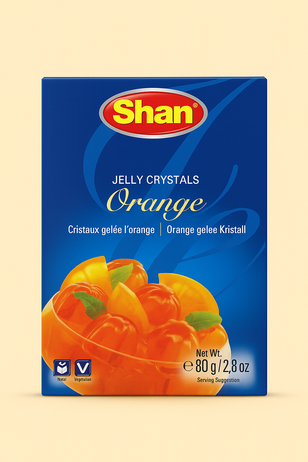 Shan - 80g Jelly Crystals Orange
