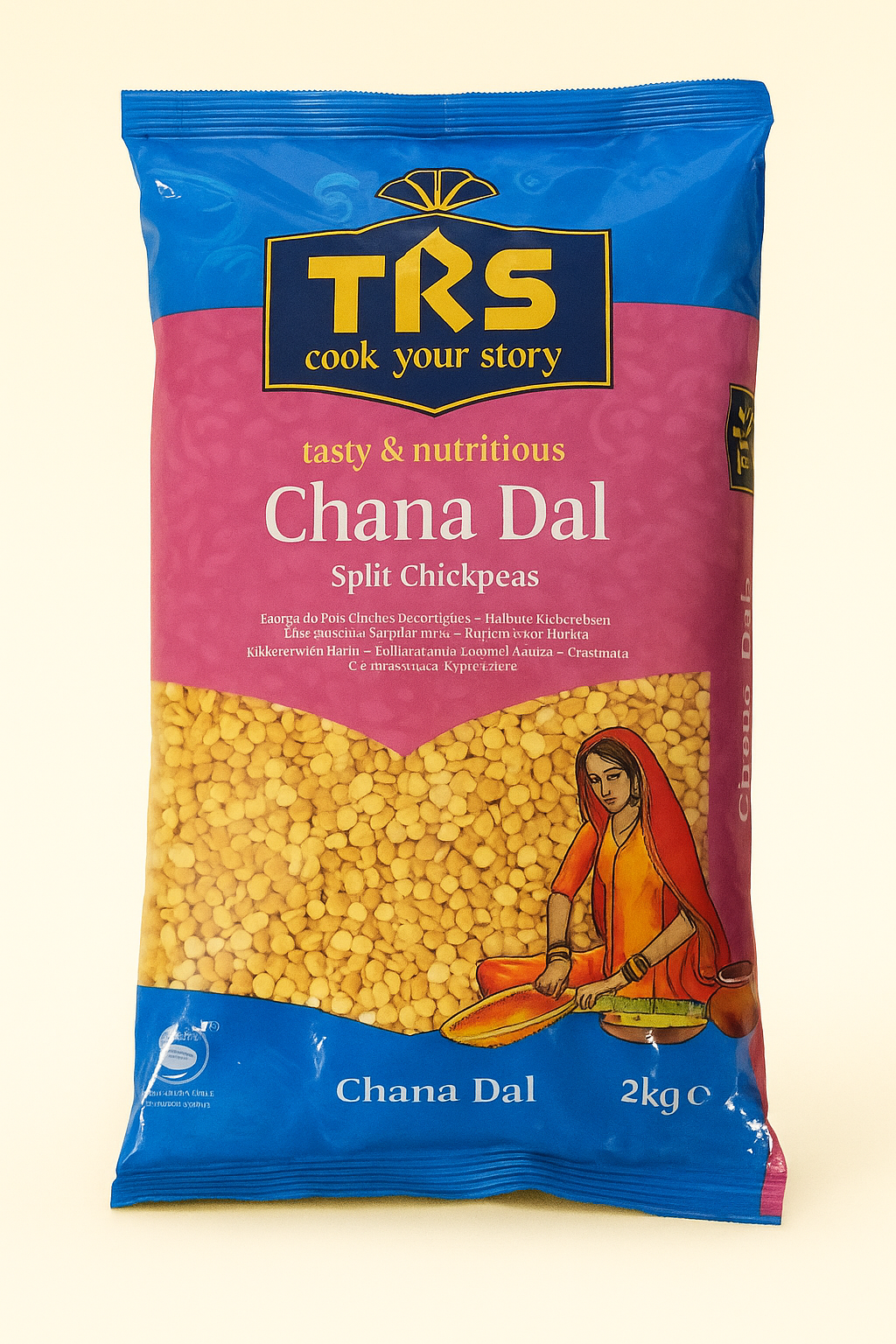 TRS Chana Dal 2kg – Split Chickpeas | Buy Indian Lentils in Germany & Netherlands