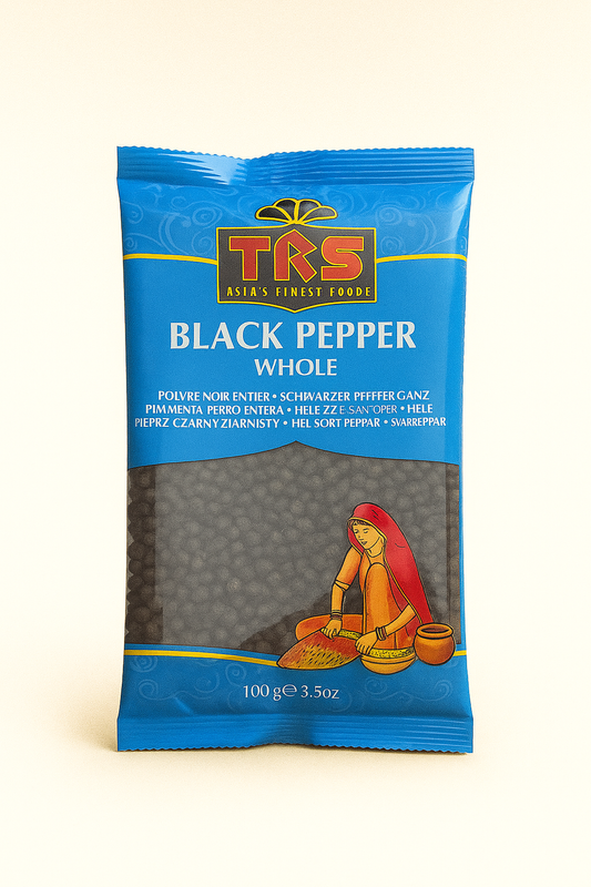 TRS Black Pepper Whole 100g – Premium Kali Mirch for Indian Cooking