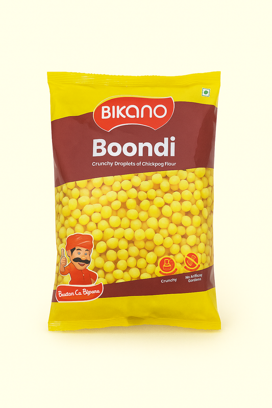 Bikano Boondi 140 g – Buy Online Crispy Indian Snack for Raita, Chaats and Everyday Cooking