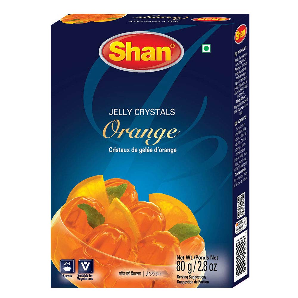 Shan - 80g Jelly Crystals Orange