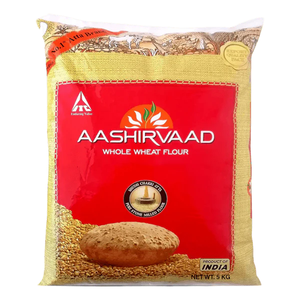 Aashirvaad Atta - 5kg Whole Wheat Flour