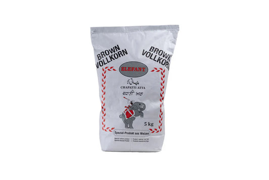 Elefant - 5kg Chapatti Atta (Brown Vollkorn)