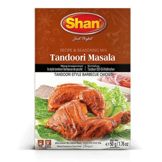 Shan Tandoori Masala 50 g – Buy Online Authentic Indian Spice Mix for Tandoori Chicken and BBQ