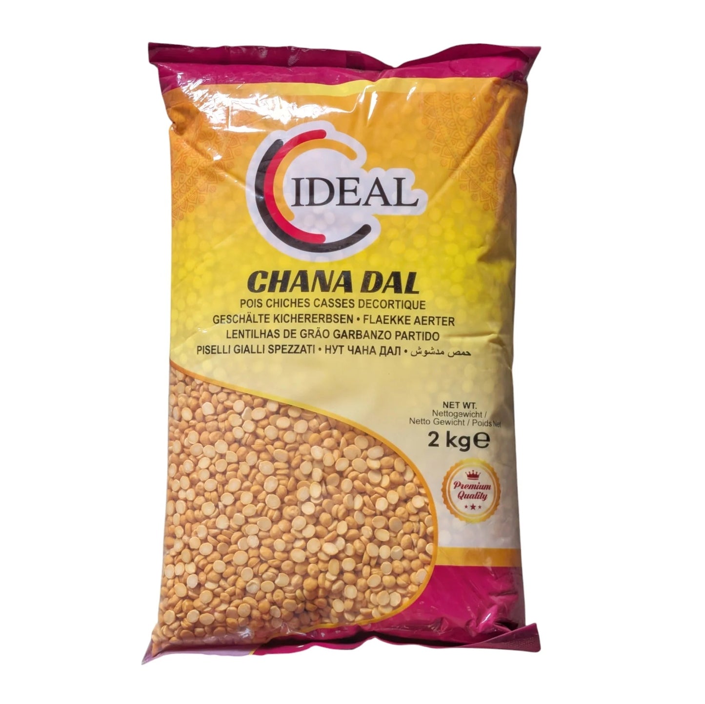 Ideal Chana Dal 2 kg – Buy Online Premium Split Chickpeas for Curry, Dal and Healthy Indian Cooking